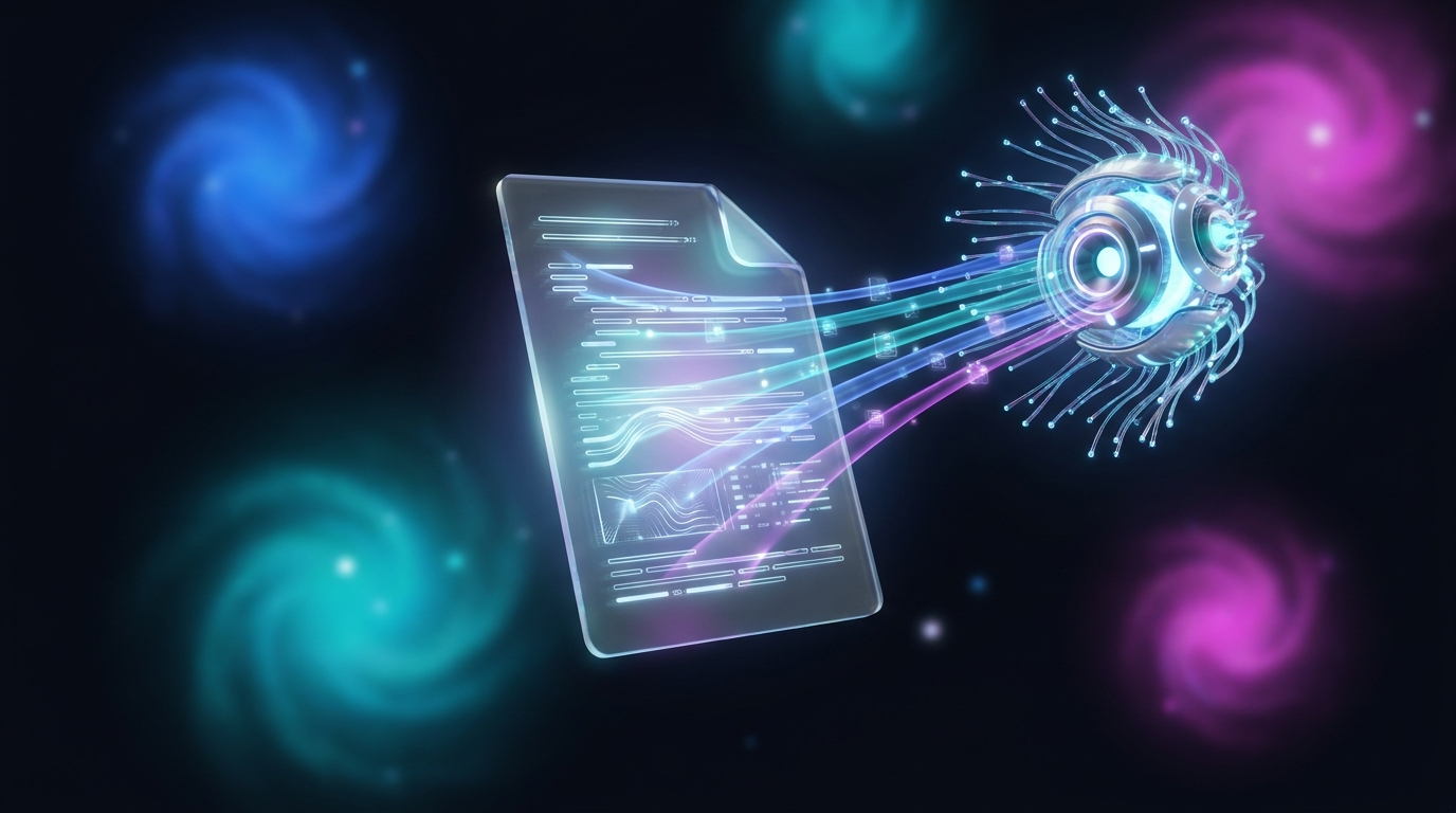 Archivo llms.txt siendo leído por una inteligencia artificial