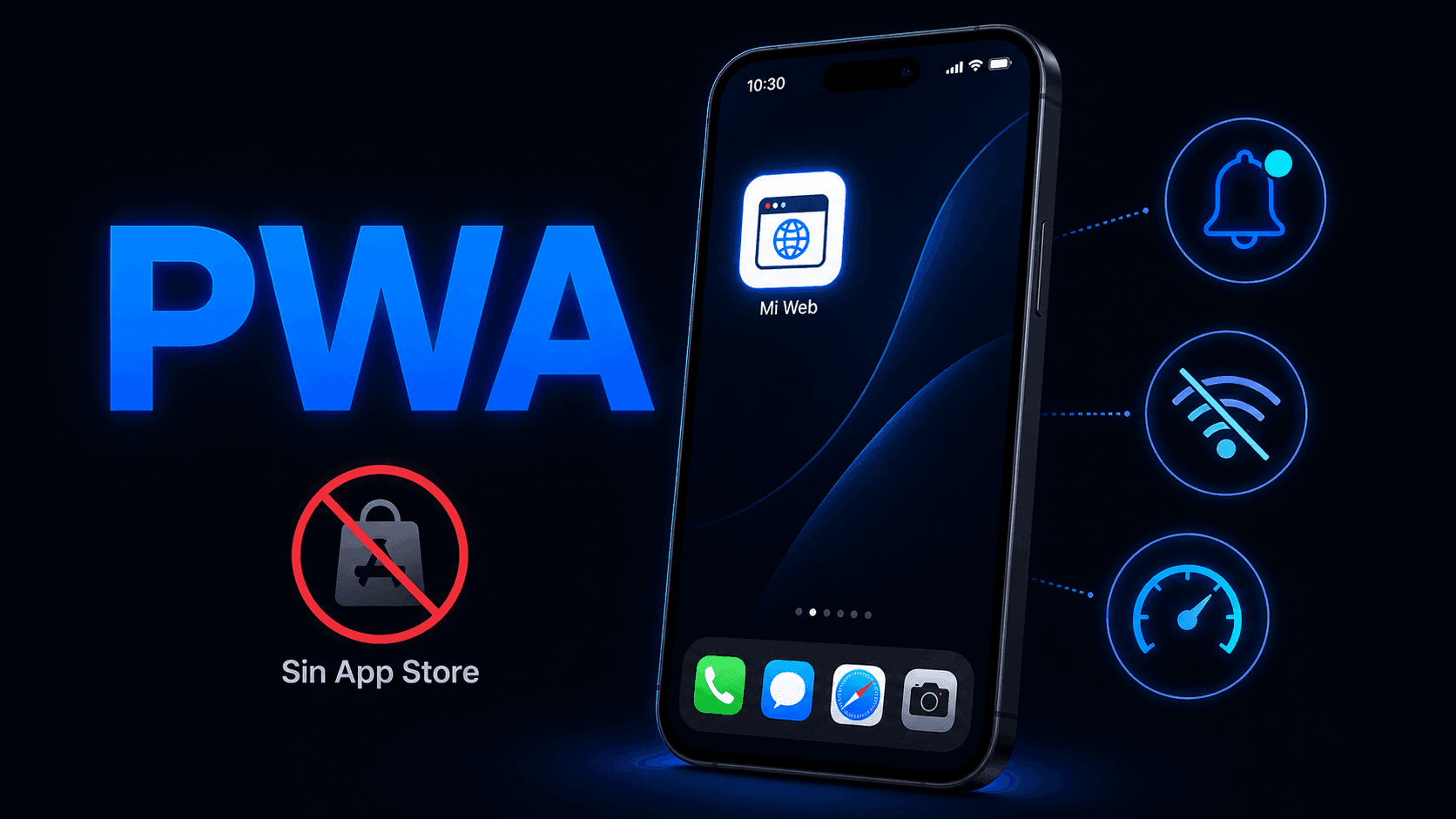 Web PWA instalable en móvil para negocios